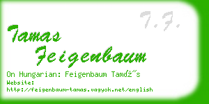 tamas feigenbaum business card